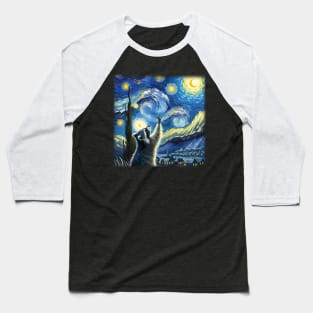 Whimsy in Orbit Raccoon UFO T-Shirts for a Cosmic Touch Baseball T-Shirt